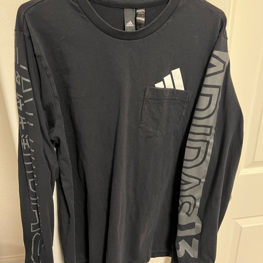 Adidas Long Sleeve Tee Black (Large)